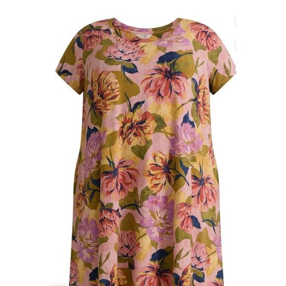 Terra & Sky Women’s Plus Size Swing Dress with Short Sleeves Size 2X - Picture 7 of 12